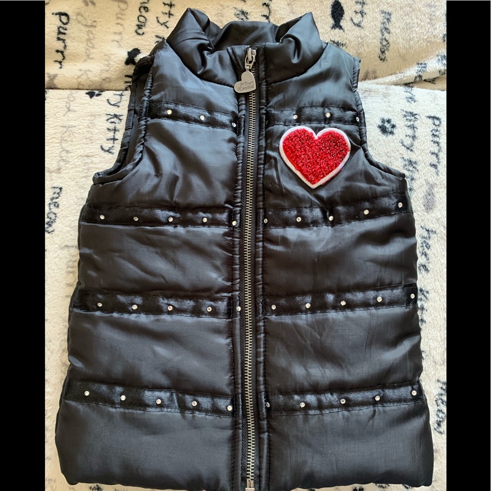 Betsy Johnson girls kids black vest size 3T